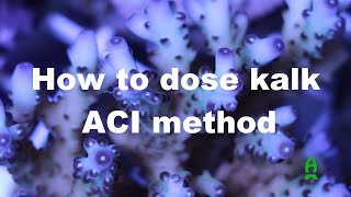 How to dose Kalkwasser  ACI Method [upl. by Kanter]