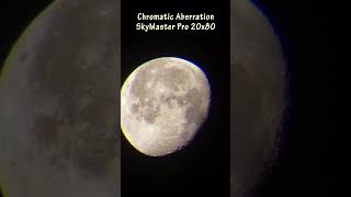 Chromatic Aberration of Celestron SkyMaster Pro 20x80 Binoculars [upl. by Arihsak]