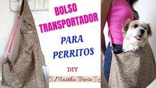 CÓMO HACER UN BOLSO TRANSPORTADOR PARA PERRITOS ¡SUPER FÁCIL [upl. by Atnamas402]