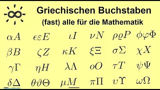 Griechische Buchstaben im Schnellkurs [upl. by Menzies]