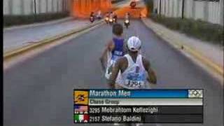 Stefano Baldini Athens 2004 Olympic Games Mens Marathon ITA [upl. by Hollyanne]