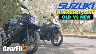 Suzuki Gixxer SF 150 Old amp New Comparison  What all has changed  GearFliQ [upl. by Semele]