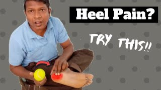 How to Cure Plantar Fasciitis in One Week Hint Using Tennis ball amp Pen [upl. by Nipsirc]