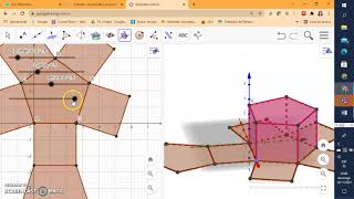 Construcción de prisma en Geogebra [upl. by Bradshaw]