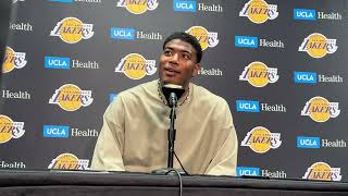 Lakers Forward Rui Hachimura Discusses His DOMINANCE Against the Grizzlies [upl. by Nirmak963]