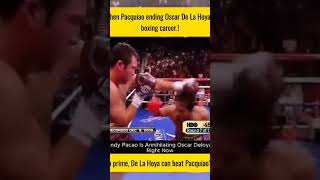 MANNY PACQUIAO vs OSCAR DE LA HOYA  boxing sports shorts short shortsvideo [upl. by Wemolohtrab]