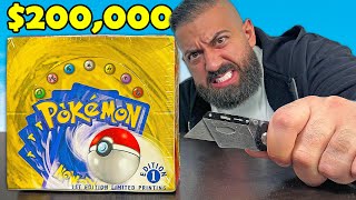 Opening The 200000 1st Edition Pokemon Box Rarest In The World [upl. by Hteboj]