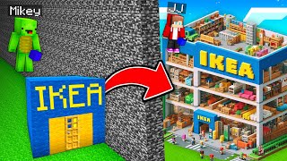 Mikey Poor vs JJ Rich IKEA Build Battle in Minecraft  Maizen [upl. by Anirahtak]