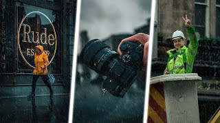 15 Minutes of RAINY POV Street Photography SIGMA 85MM F14 [upl. by Mohr]