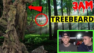 DRONE CATCHES TREEBEARD AT 3AM GONE WRONG HE CAME TO OUR HOUSE AND TRIED TO ATTACK US SCARY [upl. by Lucine]