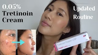 Starting Tretinoin Cream 005 routine My Journey So Far  How to use it [upl. by Calli]