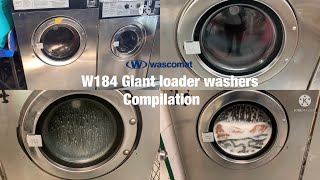 Laundromat extras Wascomat W184 Giant loader washers Compilation [upl. by Leboff130]