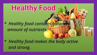 10 Lines on Healthy Food🍱 in English  essay on Healthy Food  Ashwins World [upl. by Annol476]