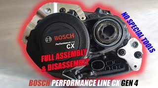 BOSCH PERFORMANCE LINE CX EBIKE ENGINE FULL ASSEMBLY amp DISASSEMBLY [upl. by Carlyn]