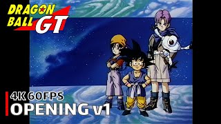 Dragon Ball GT  Opening v1 4K 60FPS  Creditless  CC [upl. by Essa]