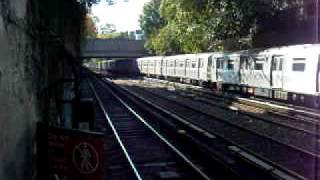 MTA NYC Subway R160B Q Train via Cortelyou Rd Crossover [upl. by Yrellav]