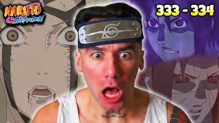 ITACHI AND SASUKE vs KABUTO  Naruto Shippuden Reaction Ep 333  334 [upl. by Arutek]