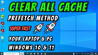 Prefetch Method How to Clear ALL CACHE JUNK From Laptop and PC  Any Windows [upl. by Agueda69]