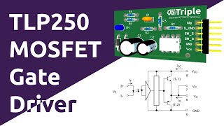 TLP250 Educational MOSFET Gate Driver Module  lab test Arabic [upl. by Einahets]