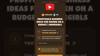 Profitable Business Ideas for Women on a Budget  Memefi Video Code memefi shorts [upl. by Nore]