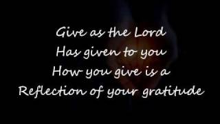 Give to the Lord with Lyrics [upl. by August]