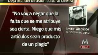 Escritor Sealtiel Alatriste renunció a Difusión Cultural de la UNAM [upl. by Jaal]