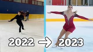 Cette FILLE fait de la COMPETITION en SEULEMENT 1 an de PATINAGE  AxelDouble Salchow à 25 ans [upl. by Pierce]