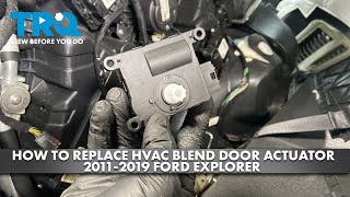 How to Replace HVAC Blend Door Actuator 20112019 Ford Explorer [upl. by Aramat]