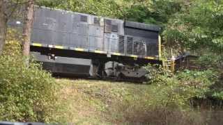 Oil Creek amp Titusville Passenger Train Entering Drake Well Station [upl. by Anoo575]