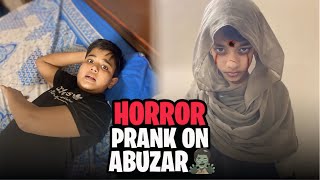 HORROR PRANK ON ABUZAR🧟‍♂️  by Shahzain [upl. by Ellemac251]