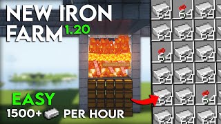 NEW Minecraft 120 IRON FARM TUTORIAL  1500 Iron Per Hour  Easy and Efficient [upl. by Agnola]