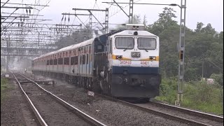 Newly Upgraded Panvel Nanded Express With Uniform LHB Coaches Speeding Through Malavli [upl. by Enneiluj]