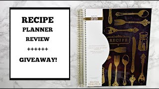 Recipe Planner Review  GIVEAWAY Recollections Planner first impression and walkthrough [upl. by Oiled39]