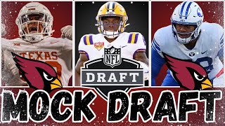 ARIZONA CARDINALS 2024 NFL MOCK DRAFT  POST SEASON [upl. by Dewhurst]