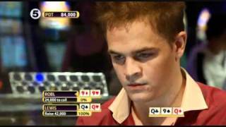 Quads over quads Andrew Robl vs Toby Lewis Partypoker World Open [upl. by Irrab750]