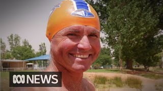 Grazier trains for English Channel swim in the outback  ABC News [upl. by Thun]