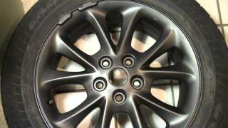 Plasti Dip on chrome Chrysler 300M rims [upl. by Libna765]