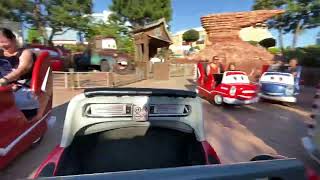 Cars Quatre Roues Rallye onride walt Disney studio’s Parijs 2022 [upl. by Nagey]