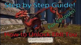 FFXIV Unlock Ehll Tou  Red Dragon mount Step by Step for New Players [upl. by Laucsap718]