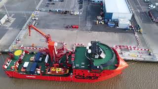 Service Ships Grimsby for the North Sea Wind Farm Hornsea 2 [upl. by Ettezel]