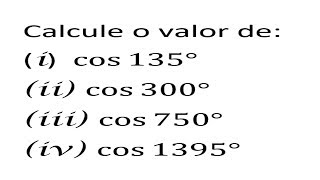 CALCULO DO COSSENO DE UM ÂNGULO QUALQUER [upl. by Terle]