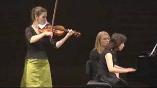 Hilary HahnNatalie Zhu Mozart Violin Sonata No24 k37603 Excerpt [upl. by Kylah1]