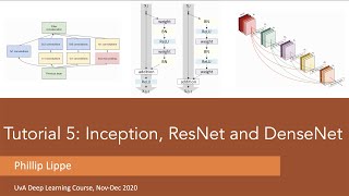 Tutorial 5 Inception ResNet and DenseNet Part 3 [upl. by Filmer]