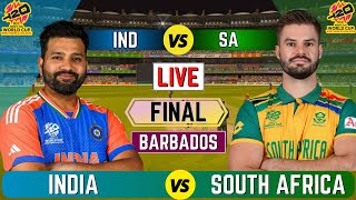 🔴 Live India vs South Africa T20 World Cup Final Live Match Score  IND vs SA Live match Today [upl. by Petras]