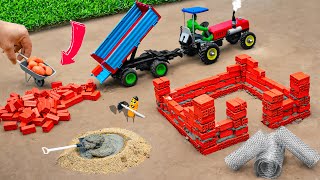 diy mini truck animal barn building construction science project sunfarming7533 [upl. by Wilen320]