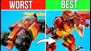 LEGO Ninjago Ranking Kais Sets  Worst to Best [upl. by Zeret]