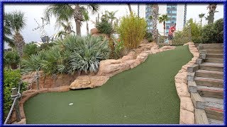 ONE OF THE MOST FUN MINI GOLF COURSES WE HAVE EVER PLAYED  Brooks Holt [upl. by Sinnej]