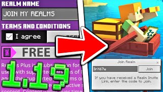 How To Make Realms For MCPE 119  Minecraft Bedrock Edition [upl. by Selohcin]