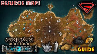 CONAN EXILES ISLE OF SIPTAH RESOURCE LOCATIONS  WHERE TO FIND RESOURCES [upl. by Norat194]