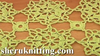 JONING Crochet Octagons Tutorial 6 Part 2 of 2 [upl. by Hinckley]